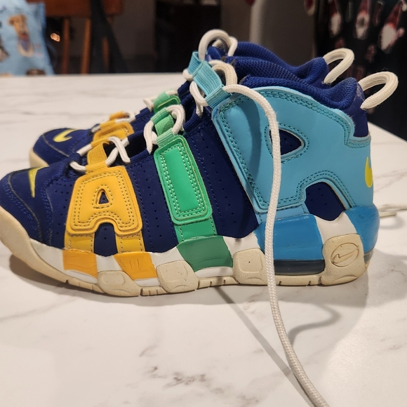 Nike Air More Uptempo PS Kaleidoscope Shoes Size 3Y - Picture 4 of 7